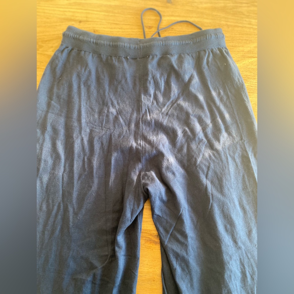 Time and Tru Navy Blue Sweater Wide Leg‎ Lounge Pants Women’s XXXL 22 NWOT - Picture 6 of 6